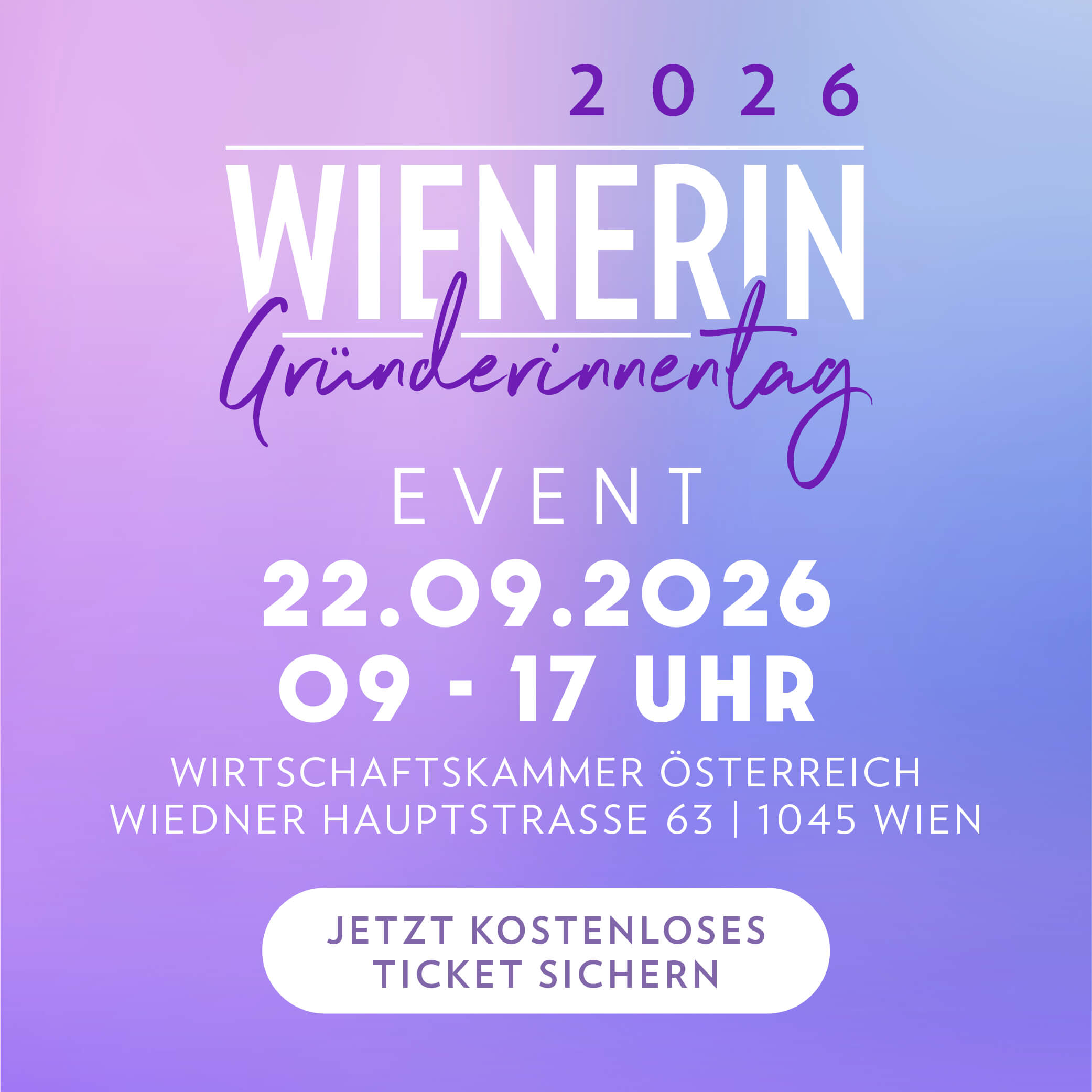 Sujet von Wienerin Gründerinnentag 2026