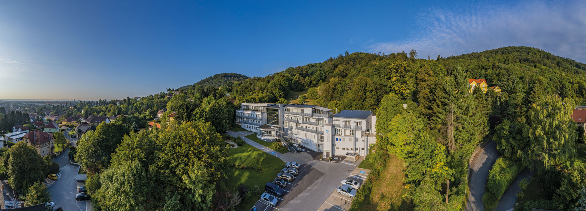 Panorama von der Privatklinik Kastanienhof Graz
