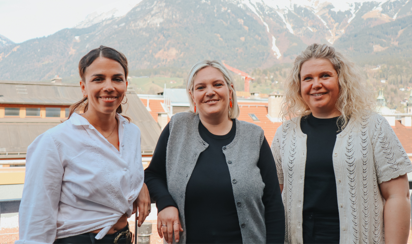 Irina Adamski, Rebecca Oberhuber und Kathrin Gietl
