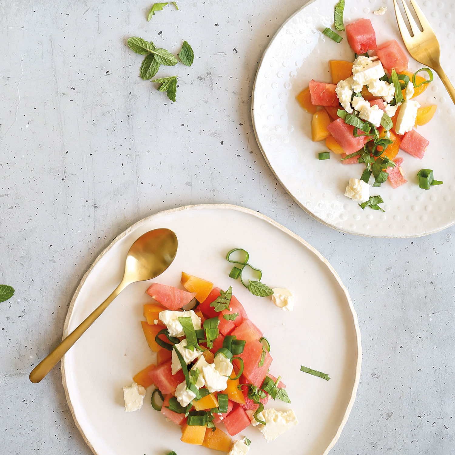 Sommerrezepte: Summer Delight Melonen-Aprikosen-Salat