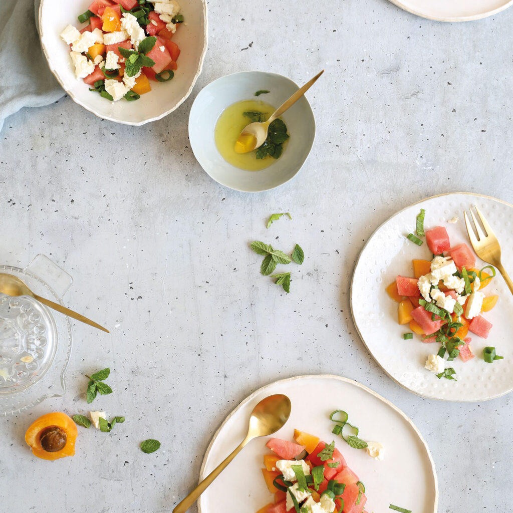 Sommerrezepte: Summer Delight Melonen-Aprikosen-Salat